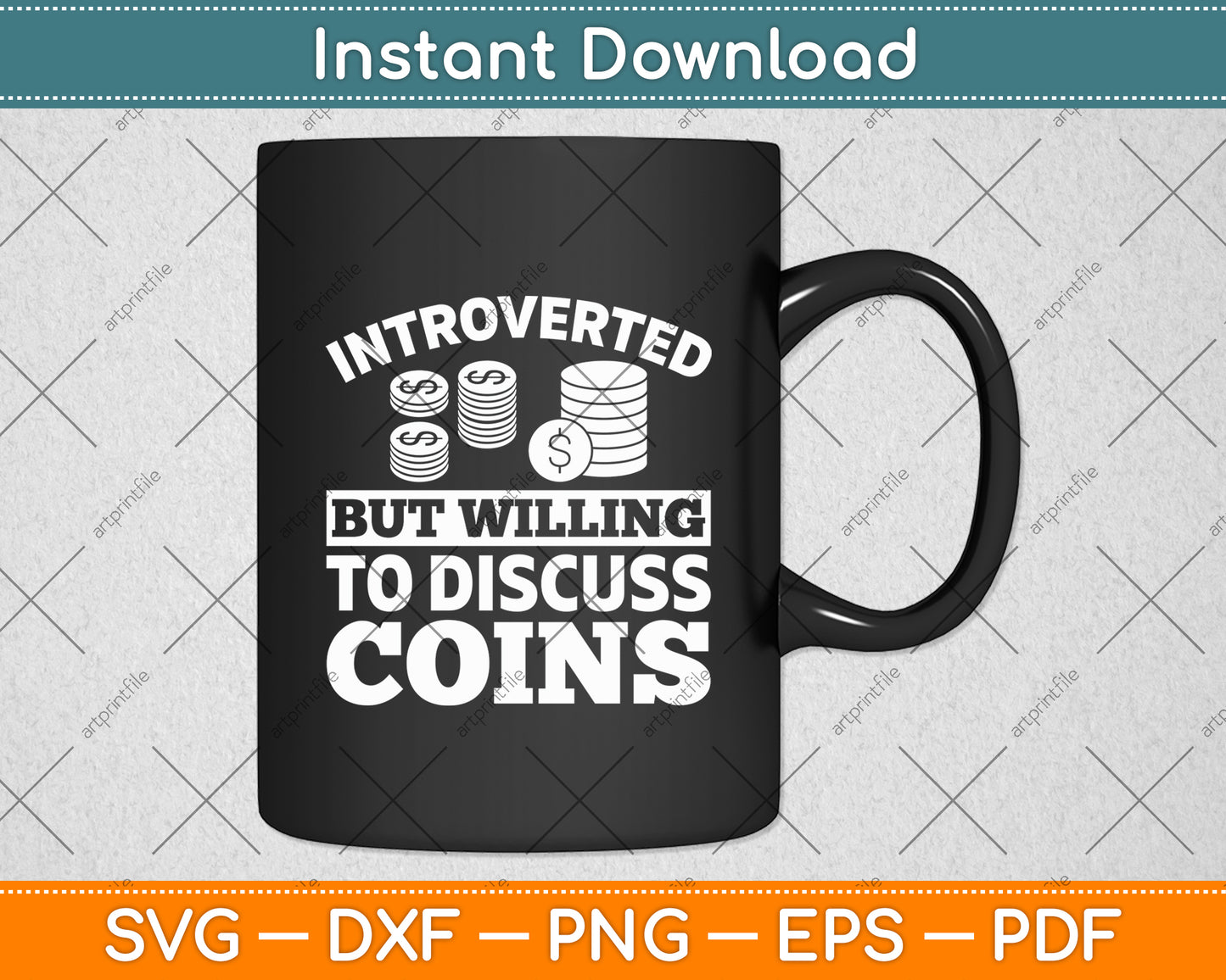 Introverted But Willing To Discuss Coins Svg Digital Cutting File