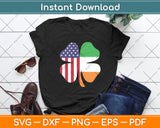 Irish American Flag Ireland Flag St Patricks Day Svg Digital Cutting File