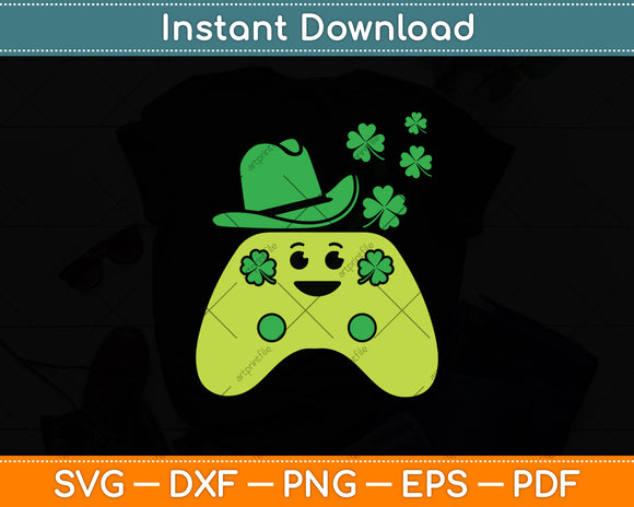 Irish Video Game Controller St Patrick's Day Svg Digital Cutting File