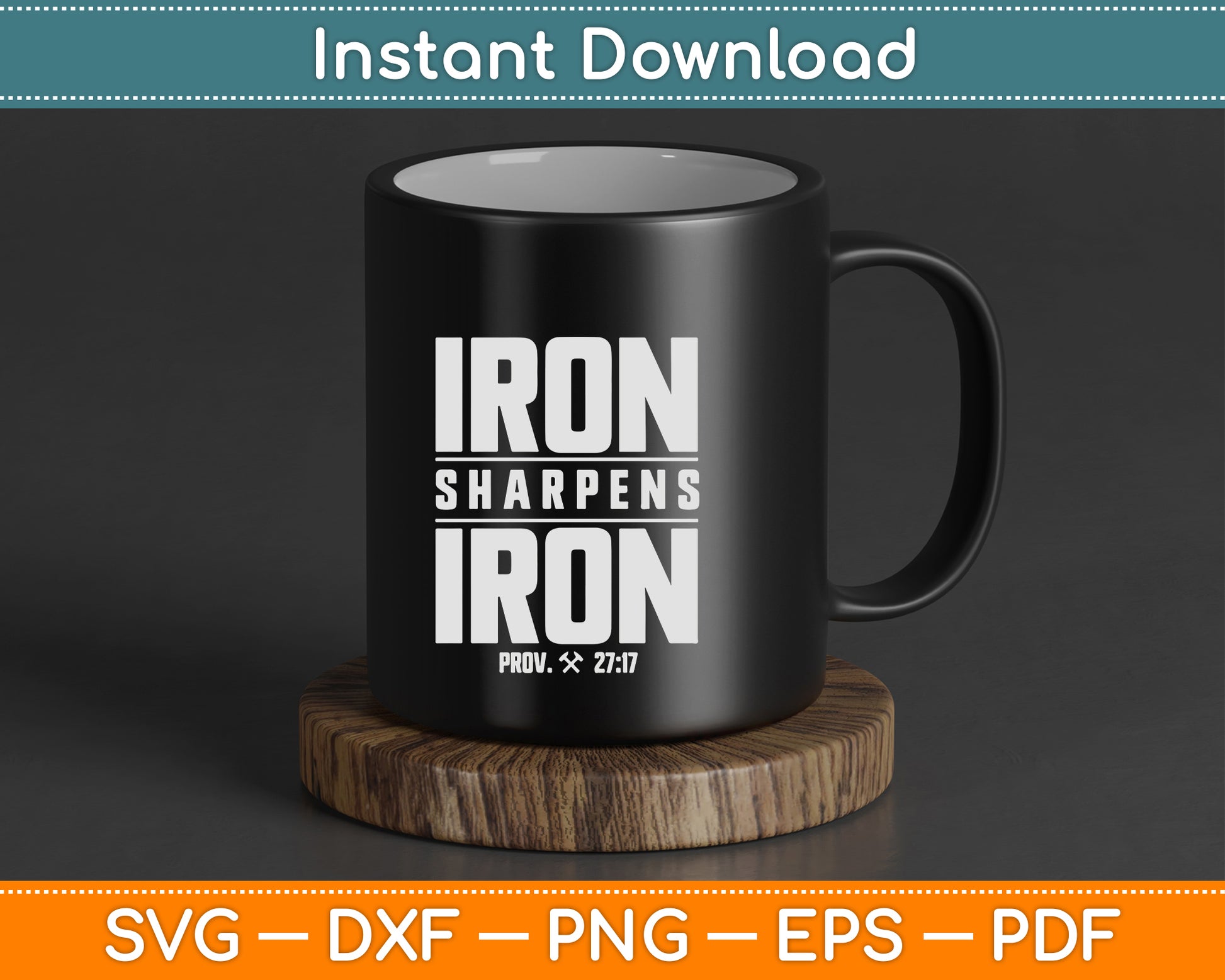 Iron Sharpens Iron Christian Men Camo Scripture Gym Workout SVG Digital Cutting File
