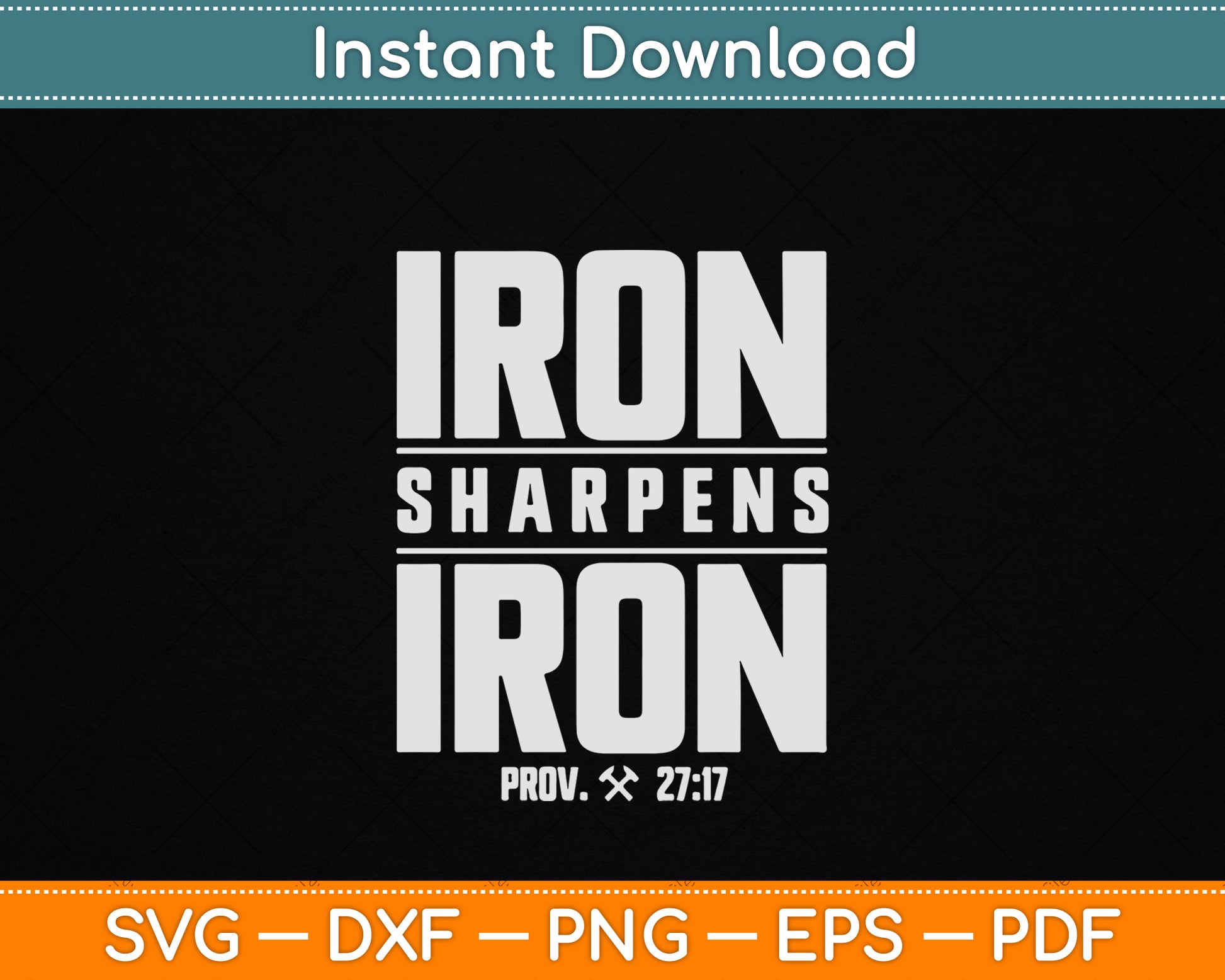 Iron Sharpens Iron Christian Men Camo Scripture Gym Workout SVG Digital Cutting File
