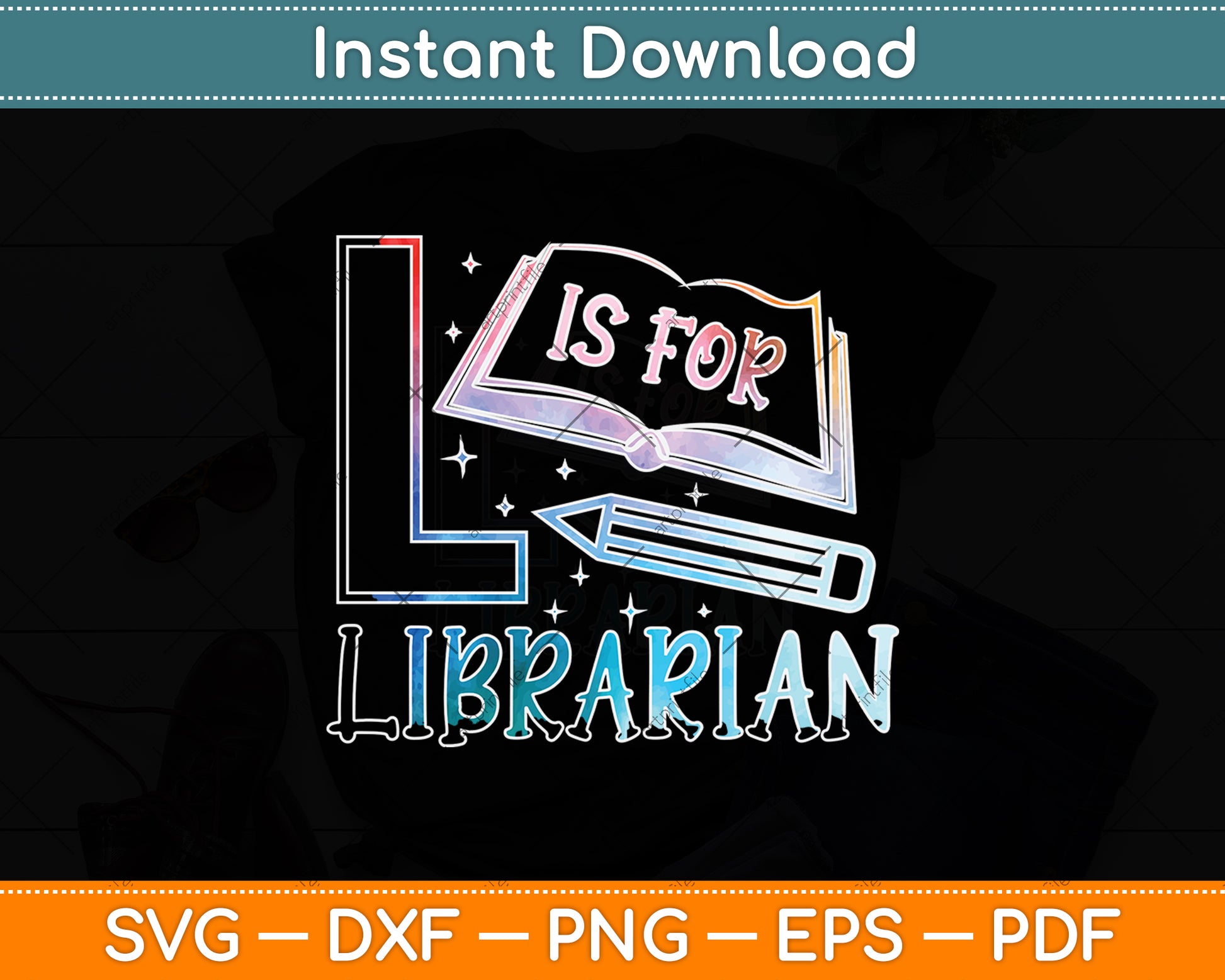 Is For Librarian Fathers Day Svg Digital Cutting File