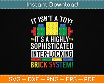 Master Builder Bricks Blocks Play Toys SVG Digital Cutting File