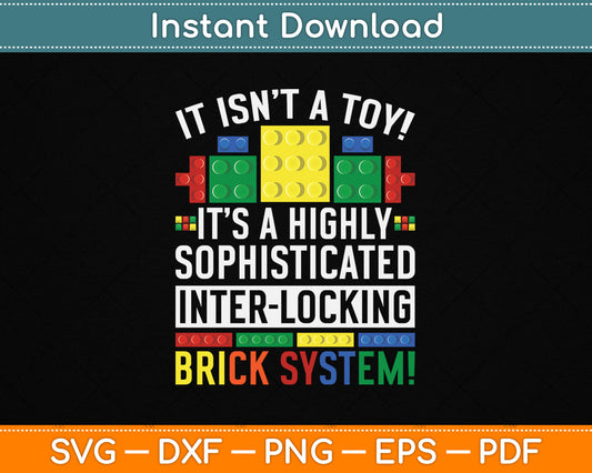 Master Builder Bricks Blocks Play Toys SVG Digital Cutting File