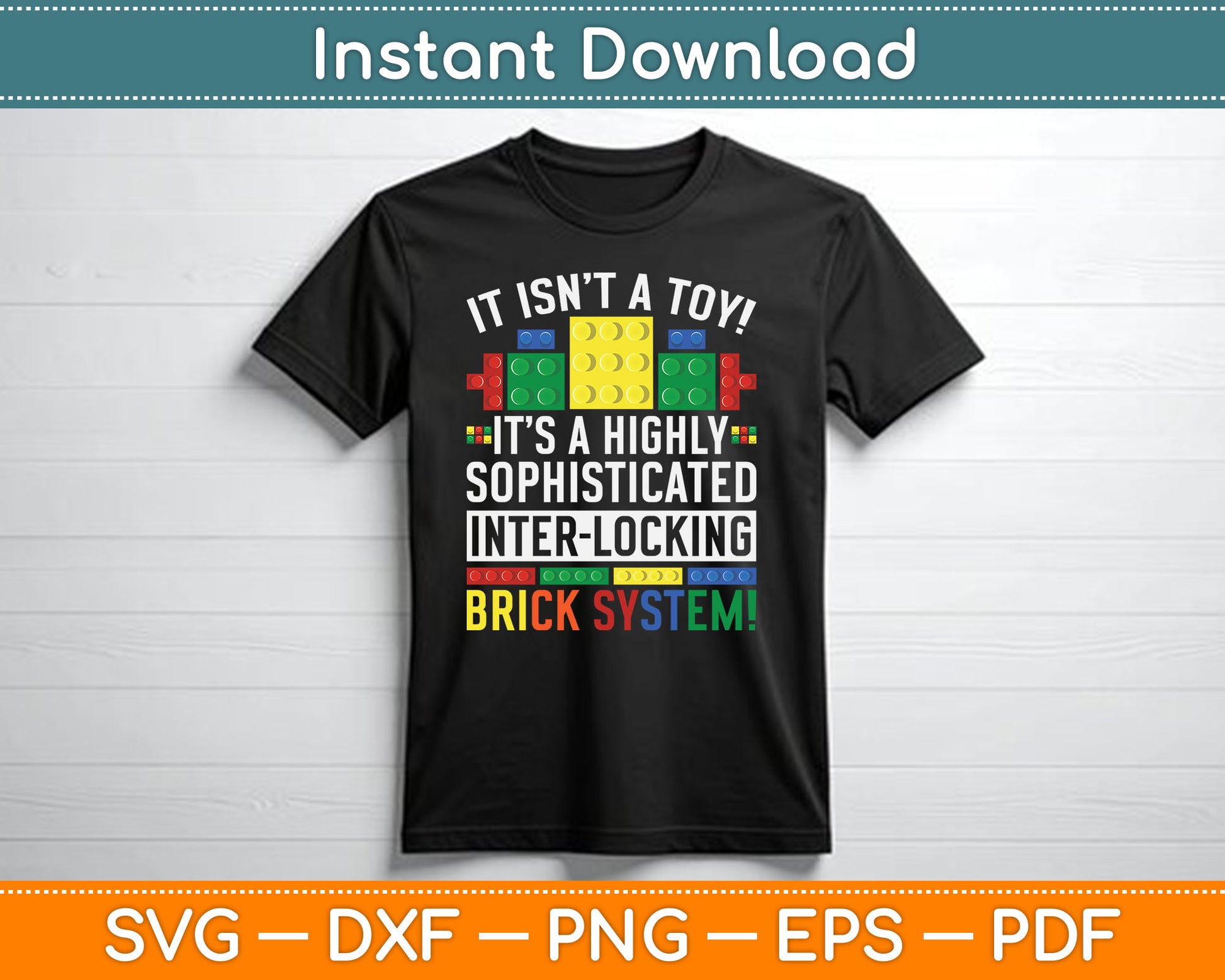 Master Builder Bricks Blocks Play Toys SVG Digital Cutting File