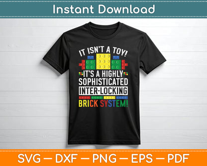 Master Builder Bricks Blocks Play Toys SVG Digital Cutting File