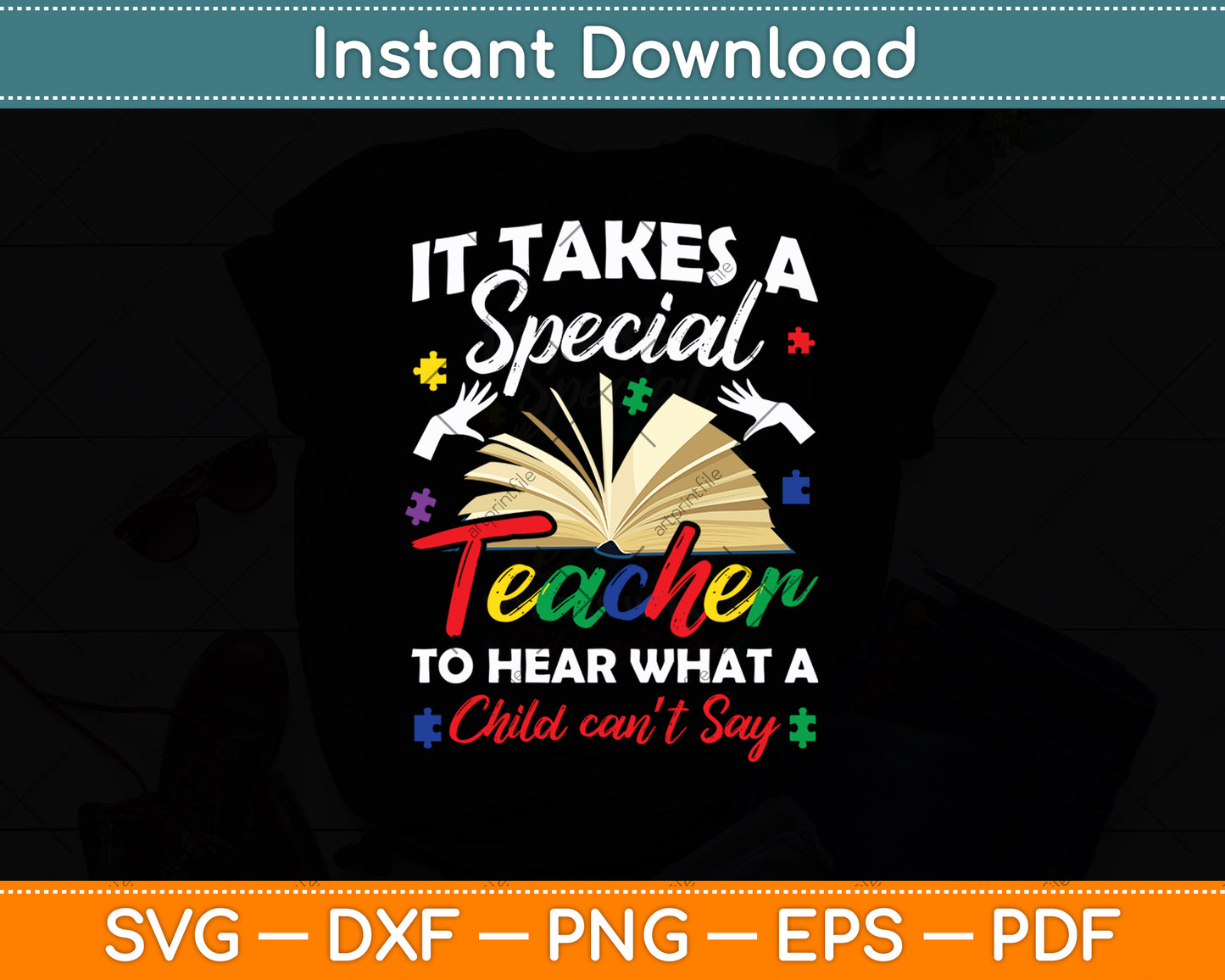 It Takes A Special Teacher To Hear What A Child Can't Say Svg Digital Cutting File
