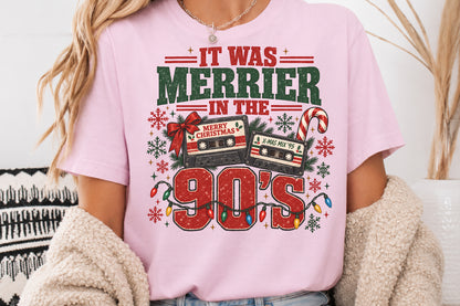 Merry in the 90s Christmas PNG