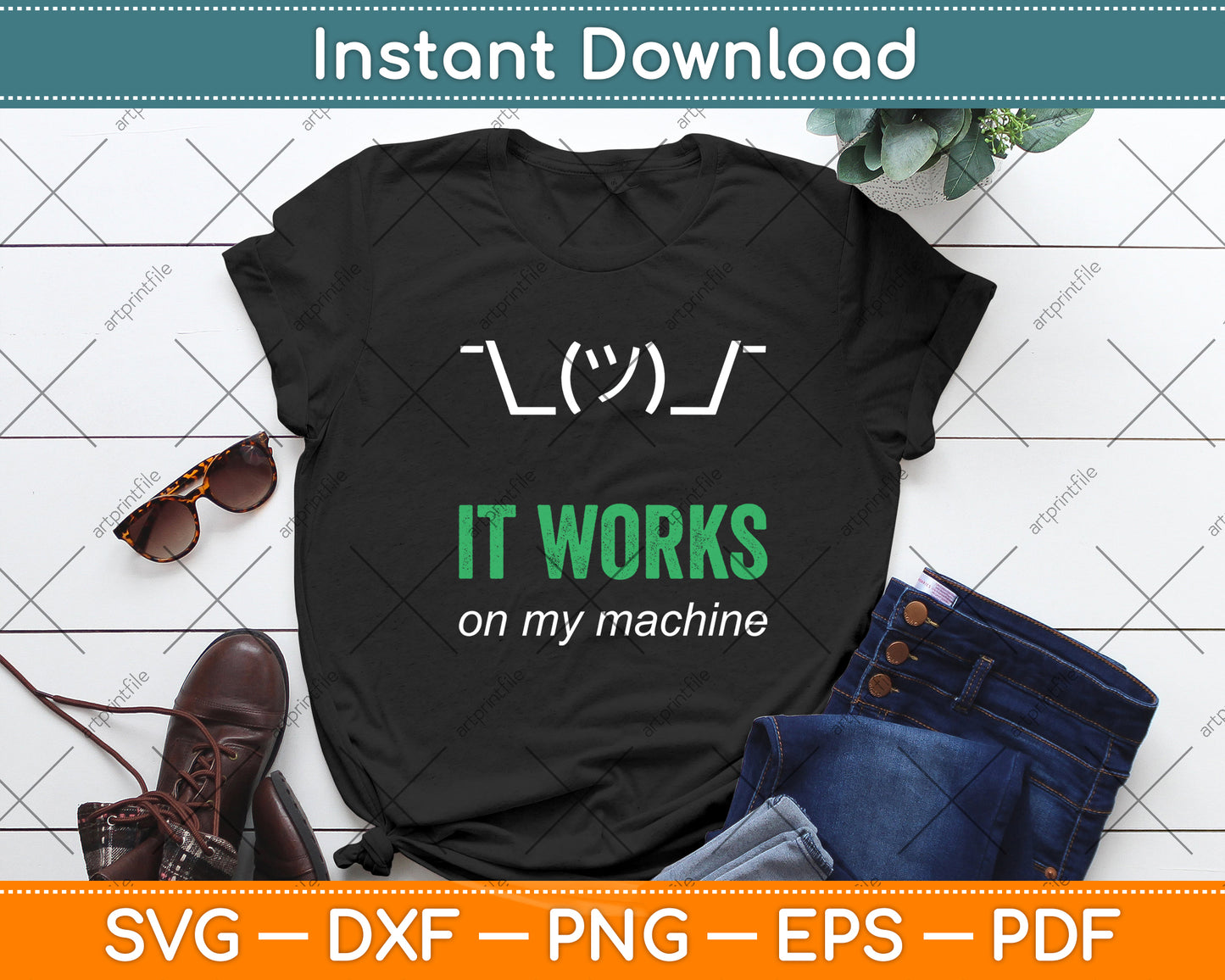 It Works On My Machine Programmer Funny Svg Digital Cutting File