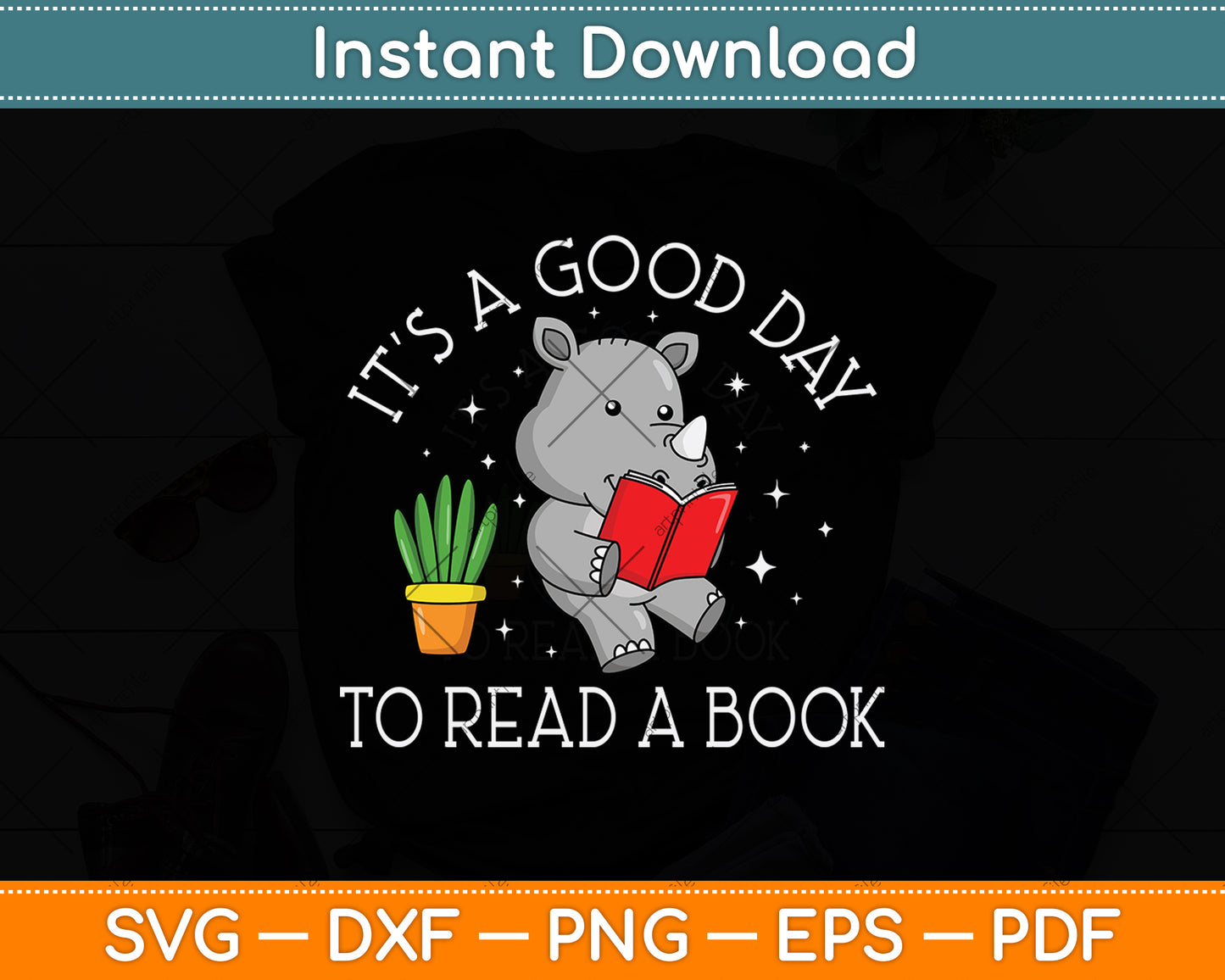 It's A Good Day To Read A Book Svg Digital Cutting File