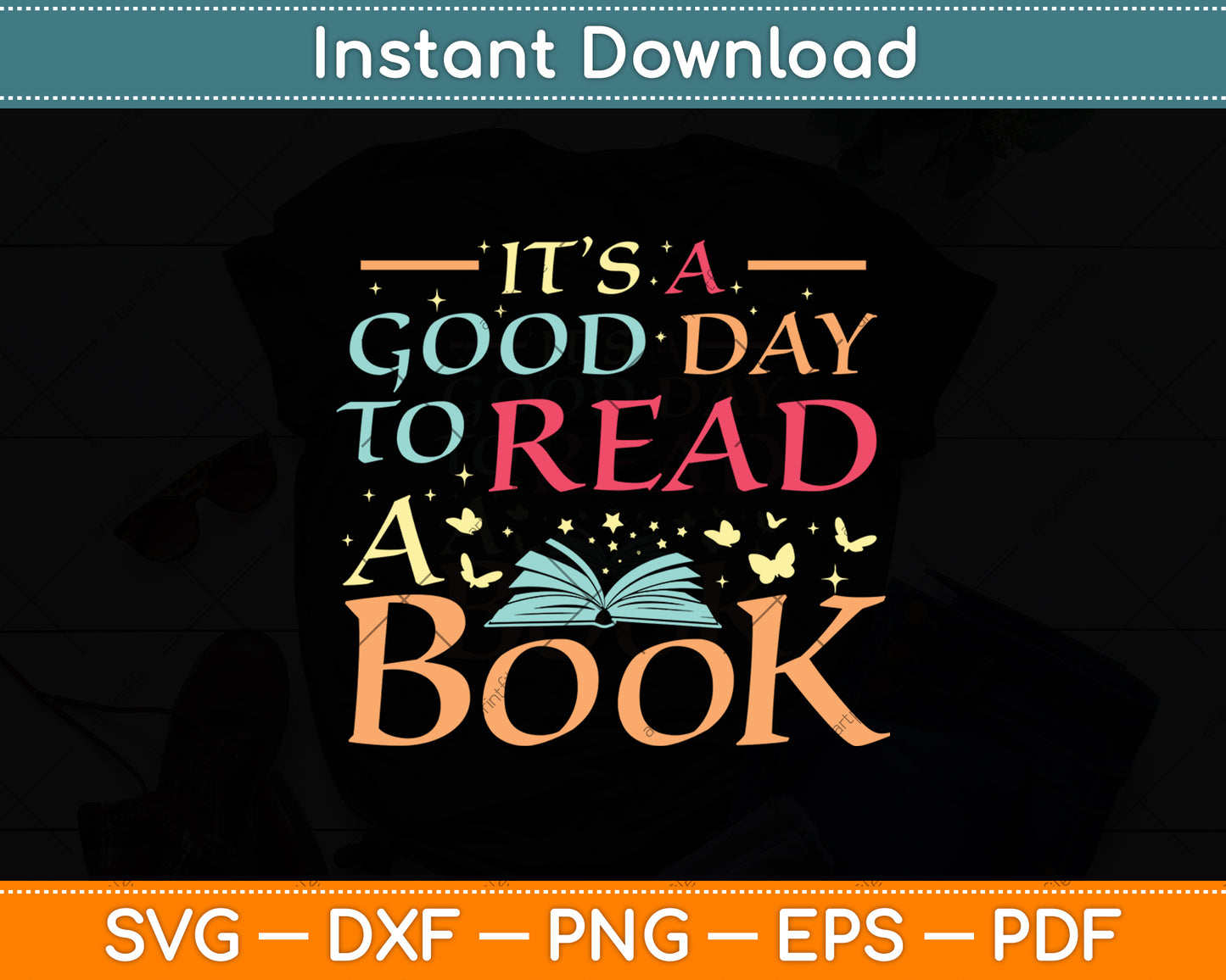 It’s A Good Day To Read A Book Svg Digital Cricut Cutting File