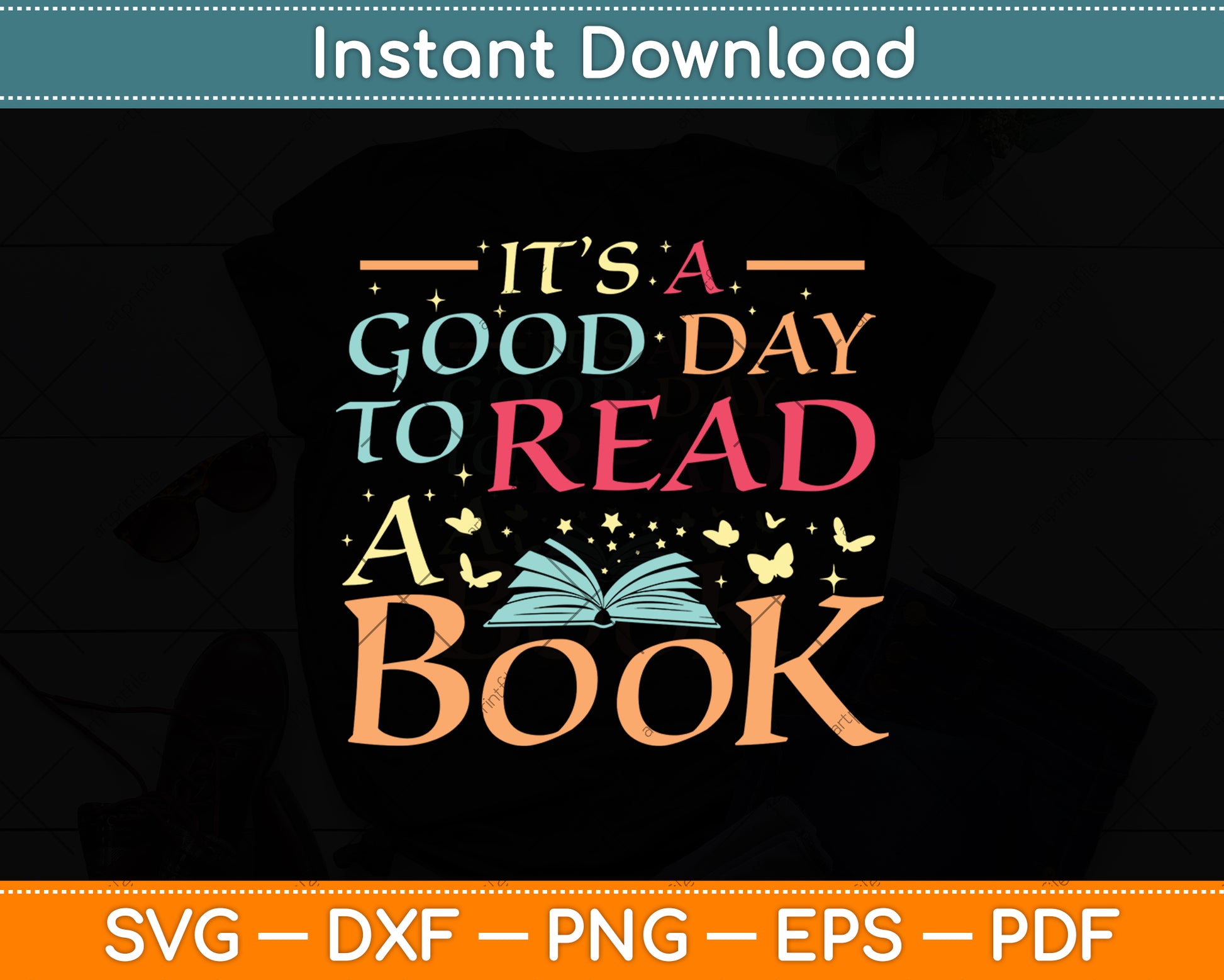 It’s A Good Day To Read A Book Svg Digital Cricut Cutting File