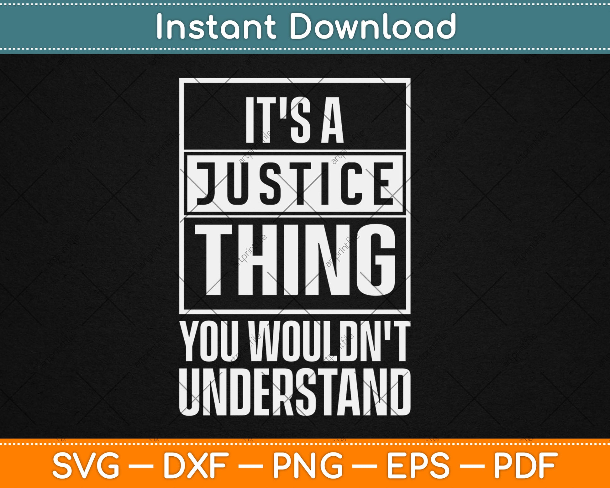 It’s A Justice Thing You Wouldn’t Understand Funny Svg Design Digital Cutting File