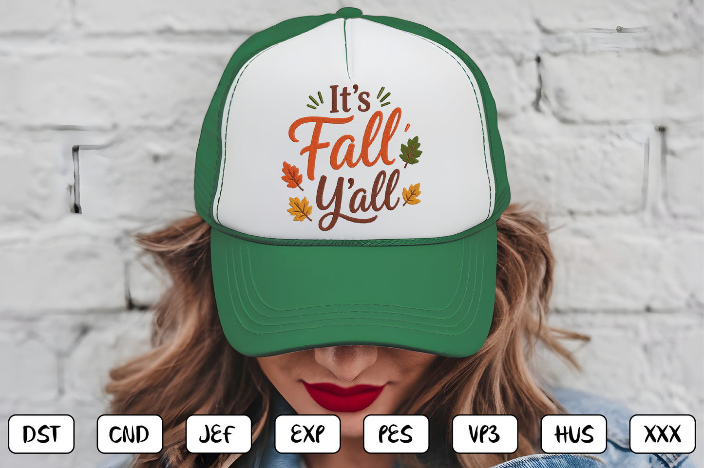 It’s Fall Y’all Embroidery Design, Cute Fall Machine Embroidery Pattern, Autumn Embroidery Design