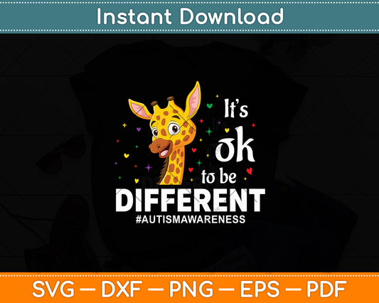 It’s Ok To Be Different Autism Awareness Svg Digital Cutting File