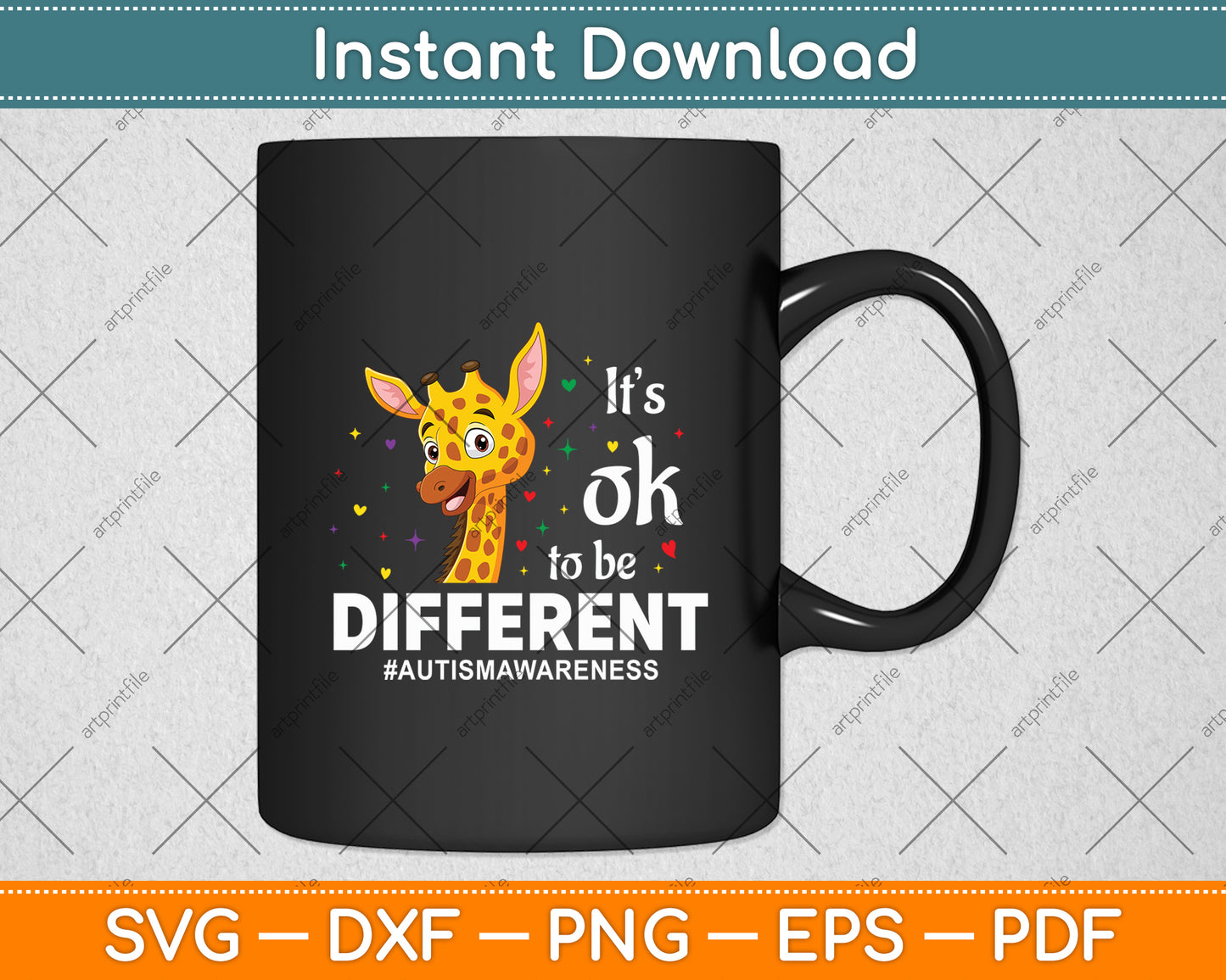 It’s Ok To Be Different Autism Awareness Svg Digital Cutting File