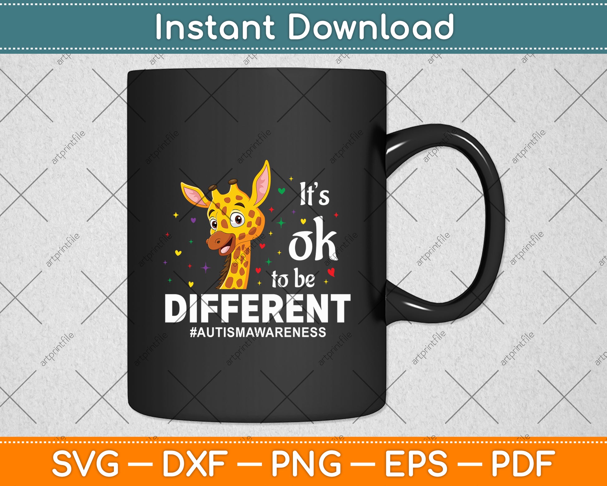 It’s Ok To Be Different Autism Awareness Svg Digital Cutting File