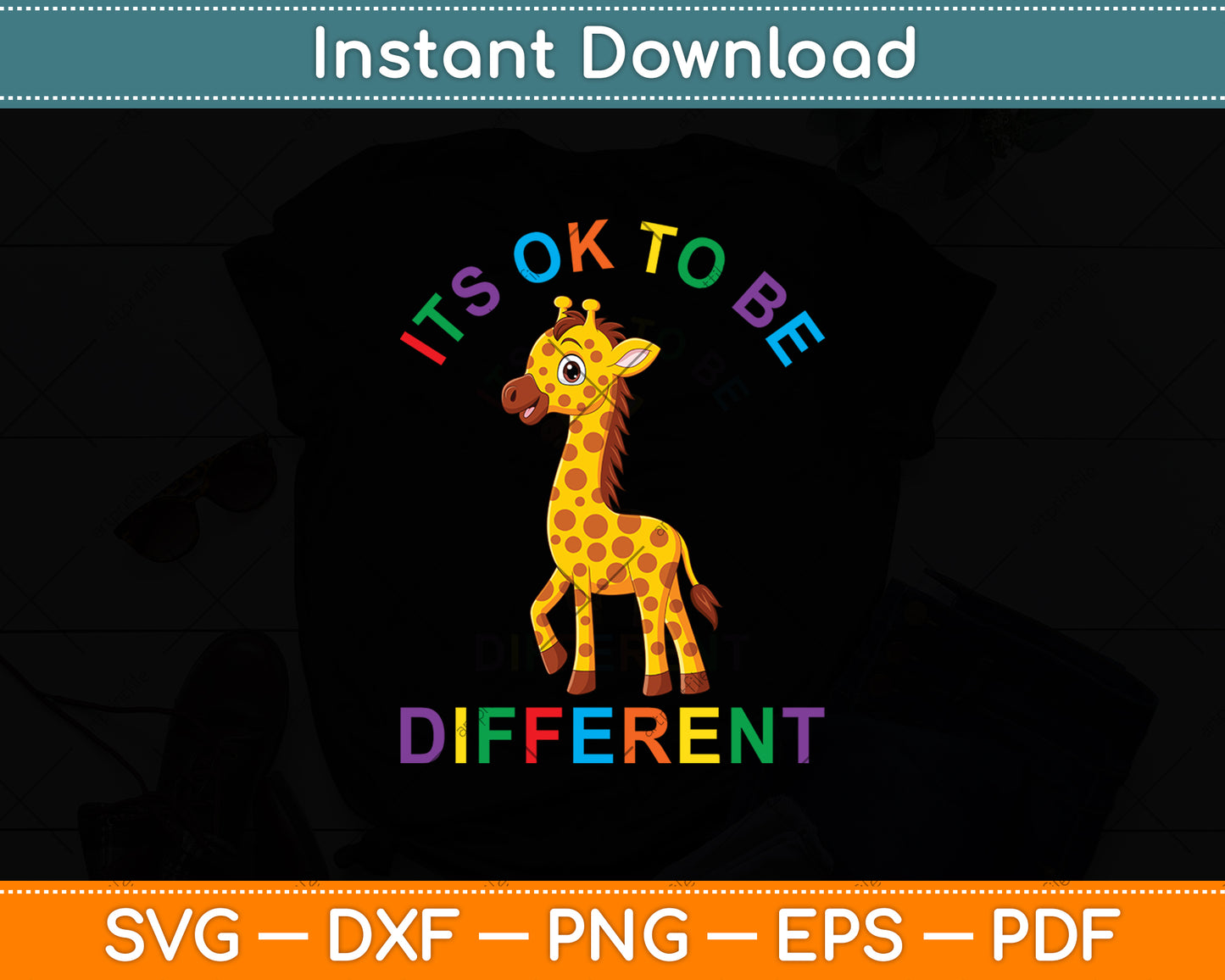 It’s Ok To Be Different Autism Awareness Svg Digital Cutting File