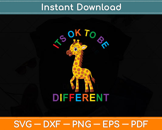 It’s Ok To Be Different Autism Awareness Svg Digital Cutting File