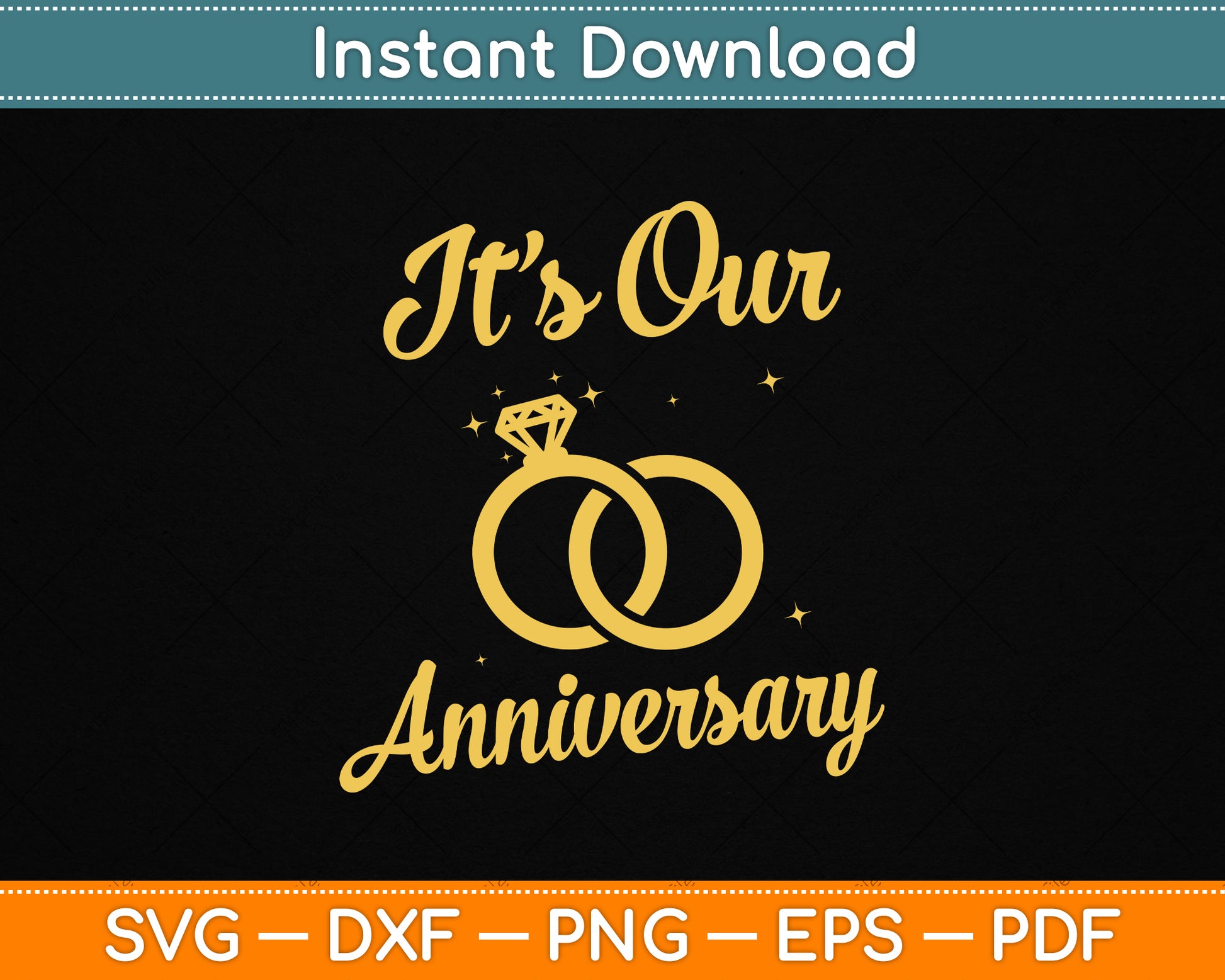 It’s Our Anniversary Married Couple Husband Wife SVG File