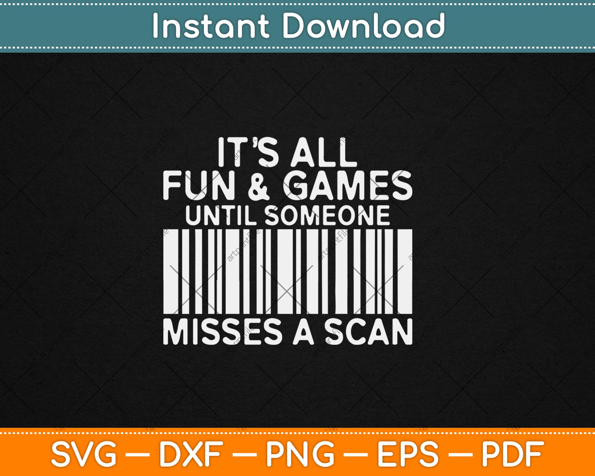 It's All Fun And Games Until Someone Misses A Scan Postal Svg Digital Cutting File