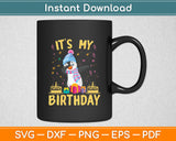 Its My Birthday Animal Kids Cake Gift Funny Dabbing Penguin Svg Digital Cutting File