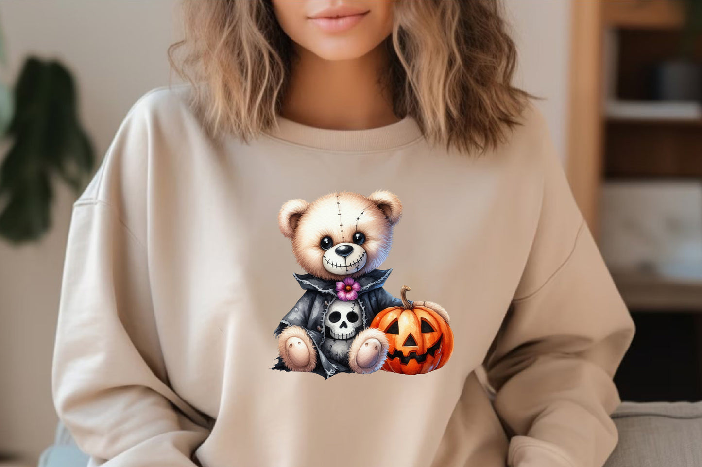 39 Spooky Halloween Teddy Bear PNG Cute Bear Pumpkin Clipart