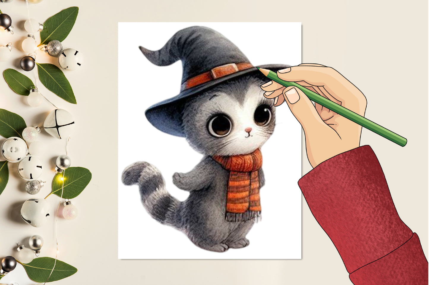 28 Halloween Animals PNG Bundle Cute Spooky Cat Fox Bunny Witch Clipart