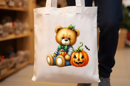 39 Spooky Halloween Teddy Bear PNG Cute Bear Pumpkin Clipart