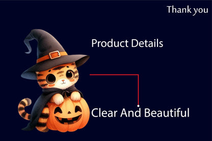 28 Halloween Animals PNG Bundle Cute Spooky Cat Fox Bunny Witch Clipart