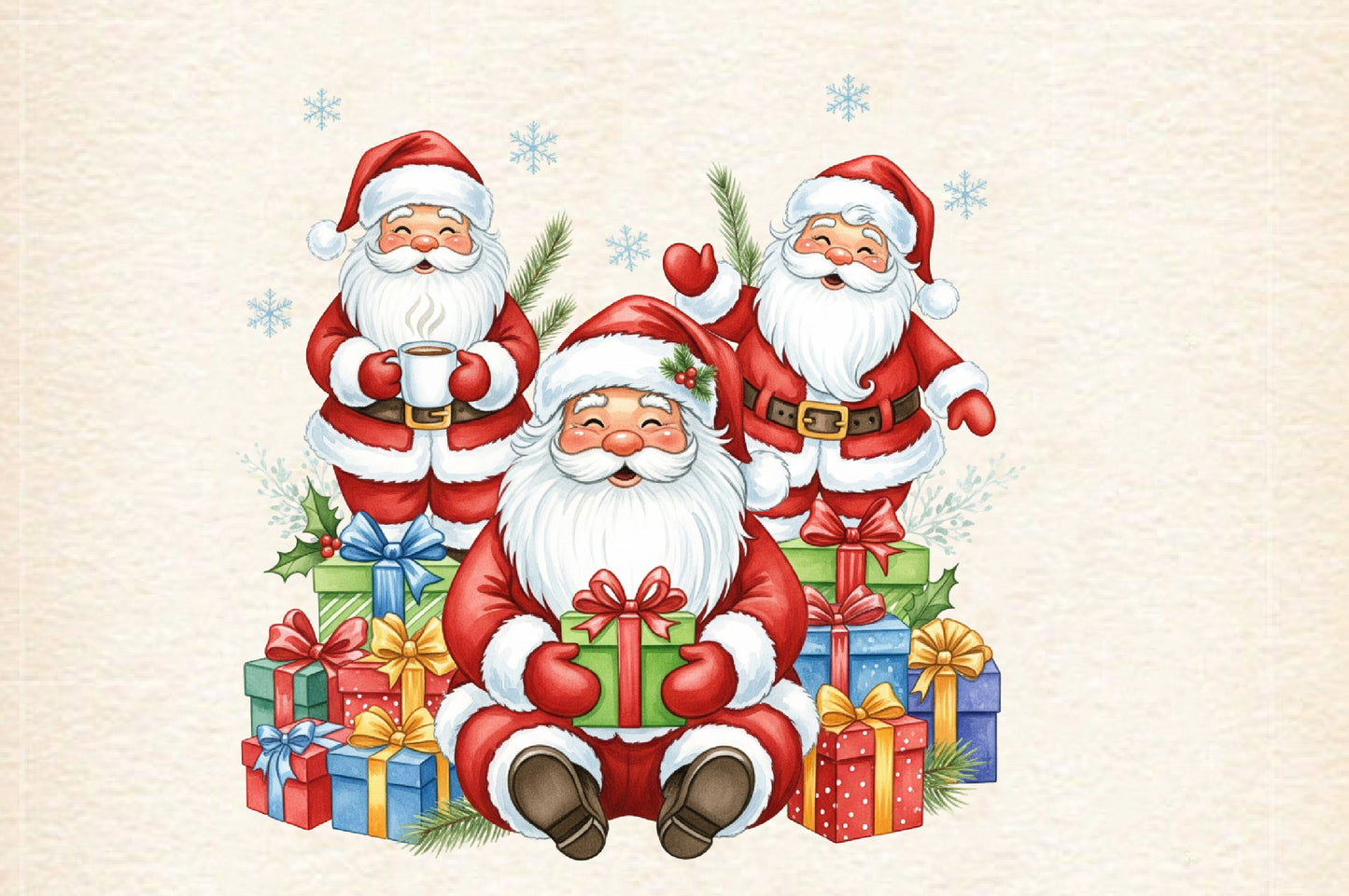 Christmas Bundle PNG | Watercolor Christmas Clipart Bundle | Holiday Sublimation PNG Collection