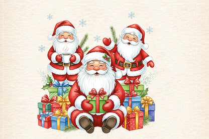 Christmas Bundle PNG | Watercolor Christmas Clipart Bundle | Holiday Sublimation PNG Collection