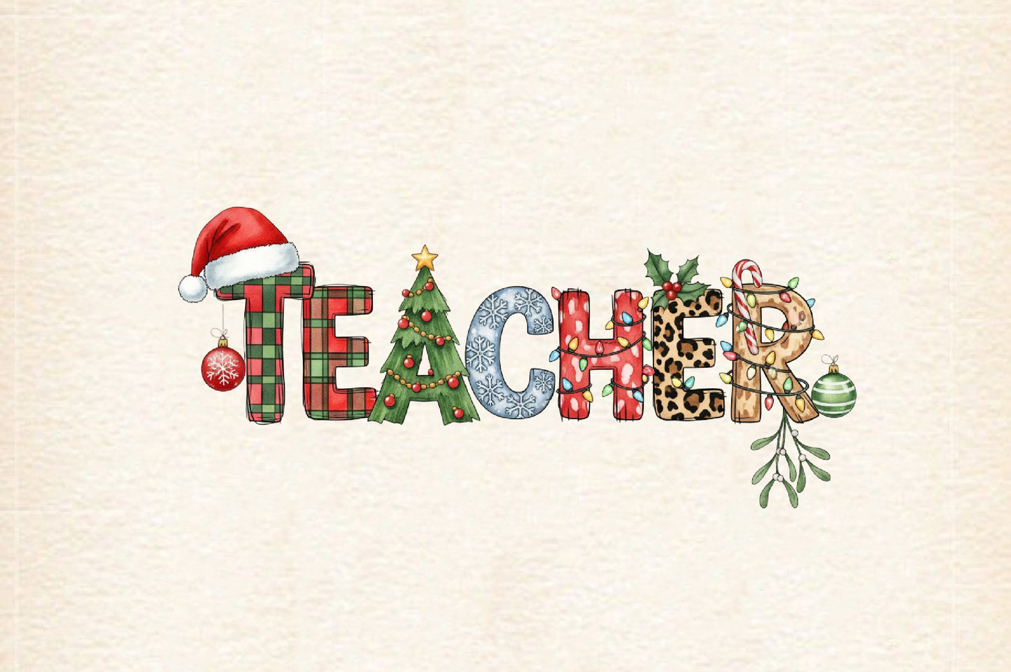 Christmas Bundle PNG | Watercolor Christmas Clipart Bundle | Holiday Sublimation PNG Collection