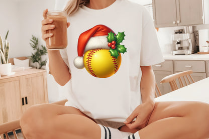 Watercolor Christmas Sports Balls Clipart PNG Bundle | Cute Holiday Basketball, Soccer & Baseball Designs