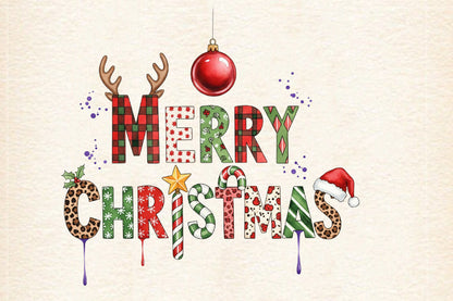 Christmas Bundle PNG | Watercolor Christmas Clipart Bundle | Holiday Sublimation PNG Collection