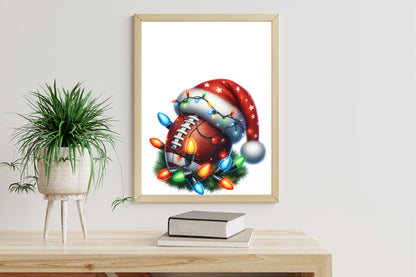 Watercolor Christmas Sports Balls Clipart PNG Bundle | Cute Holiday Basketball, Soccer & Baseball Designs