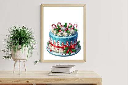 Peppermint Bakery Christmas Clipart PNG Bundle | Cute Holiday Baking, Cookies, Candy & Sweet Christmas Designs