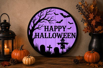Halloween Graveyard Sign SVG