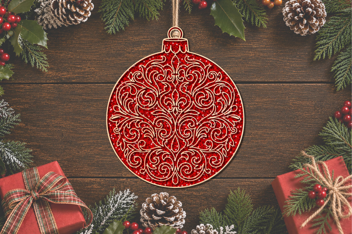 Christmas Ornament Laser Cut SVG