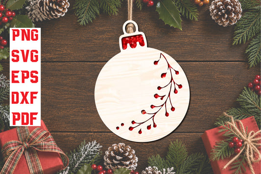 Christmas Ornament Laser Cut SVG Bundle