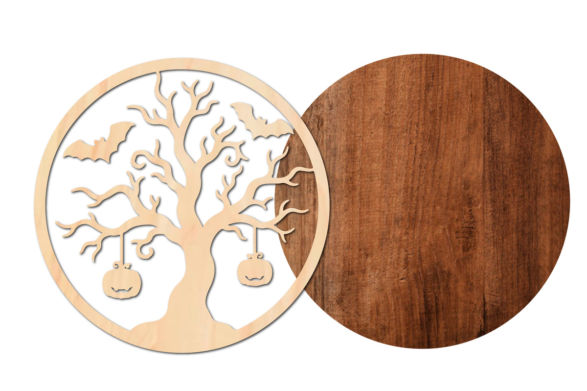 Halloween Tree Pumpkin SVG