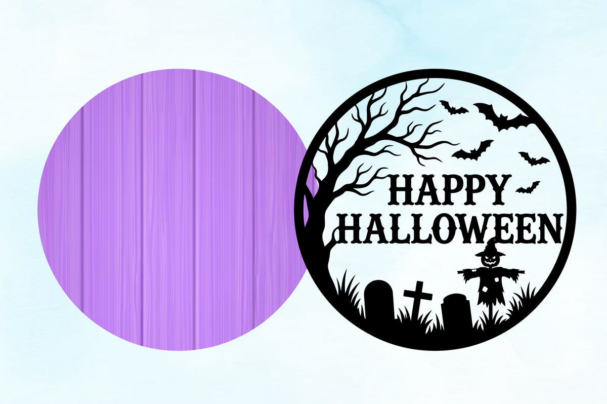 Halloween Graveyard Sign SVG