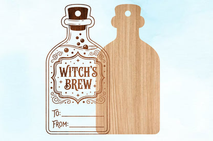 Witch's Brew Halloween Gift Tag SVG