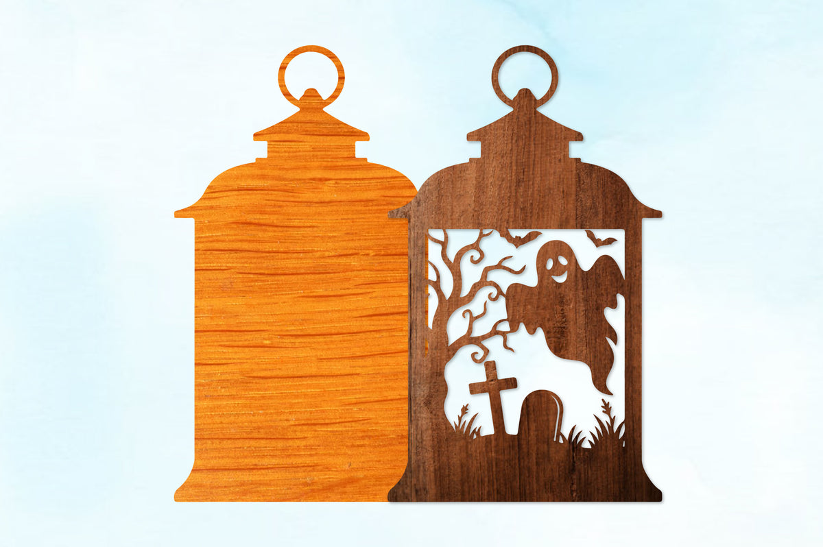 Halloween Ghost Lantern SVG