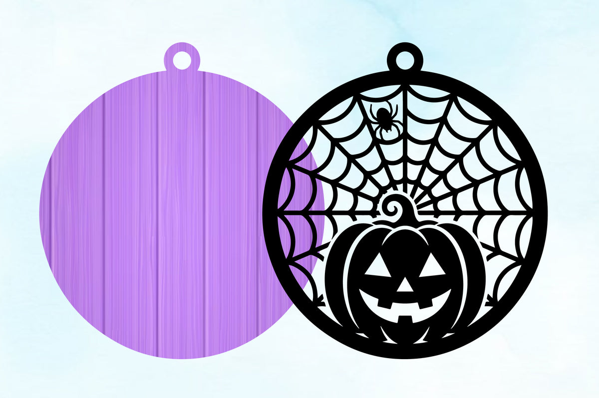 Halloween Spider Web Pumpkin SVG