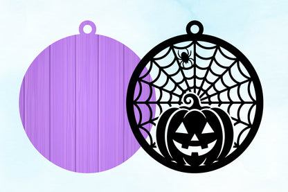 Halloween Spider Web Pumpkin SVG
