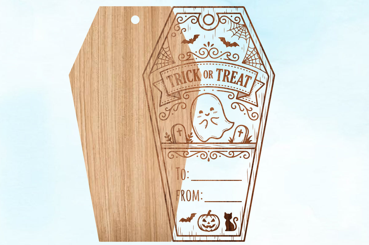 Halloween Trick or Treat Gift Tag SVG