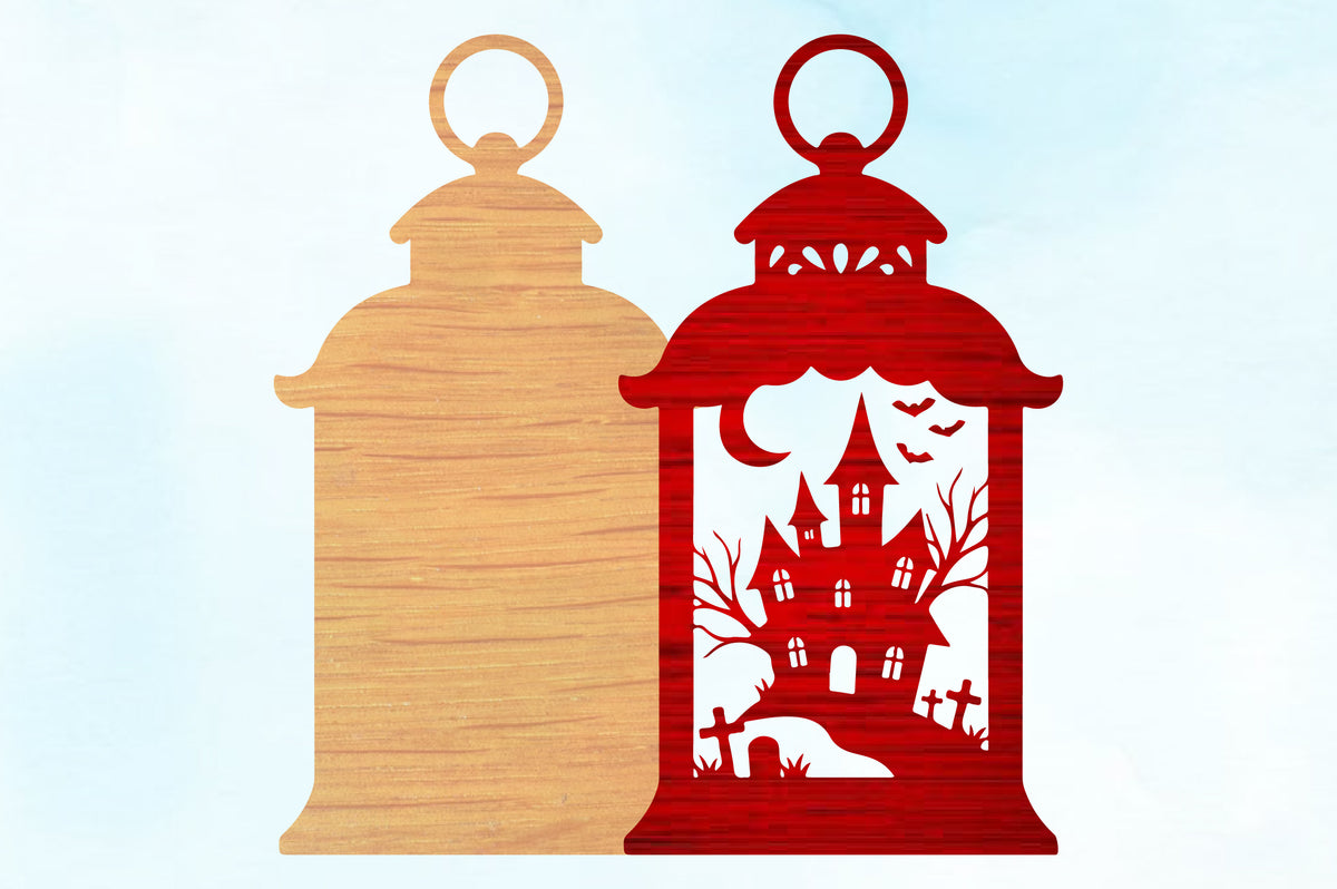 Halloween Haunted Lantern SVG