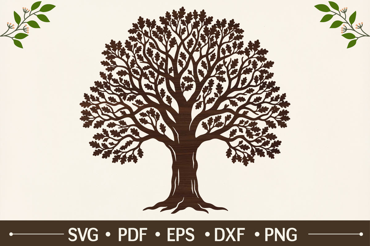 Oak Tree SVG Cut File