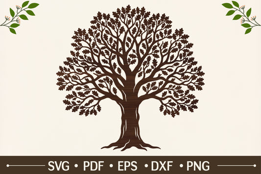 Oak Tree SVG Cut File
